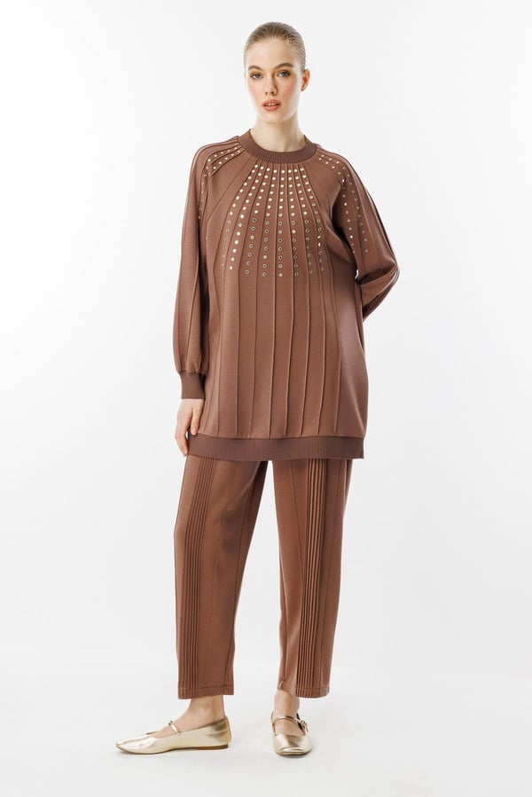 GHİSA Pantolon Tunik İşlemeli Takım