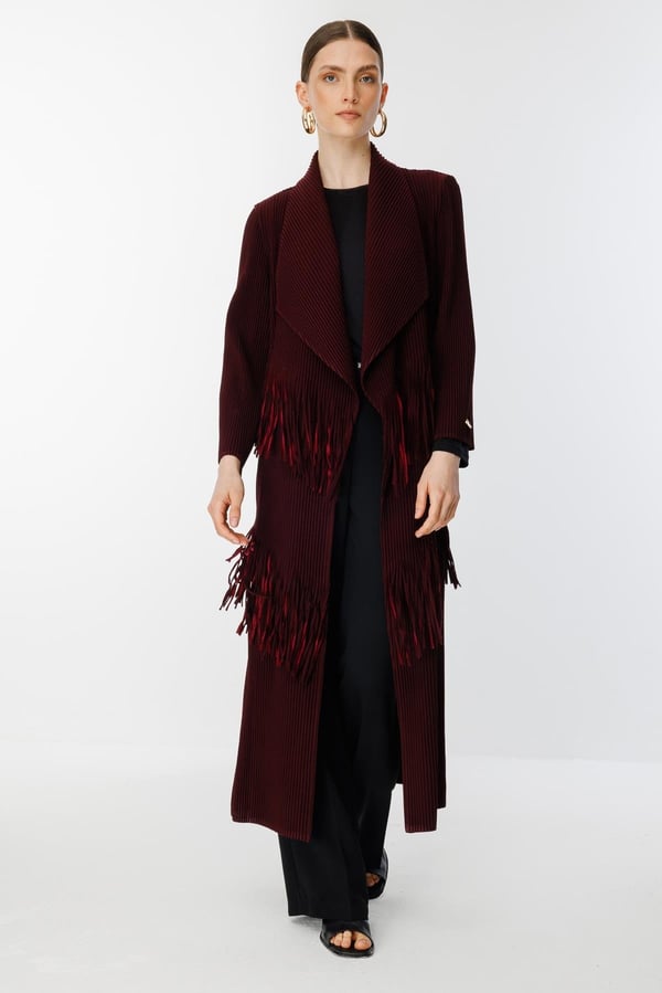 GHİSA Plise Pardesü