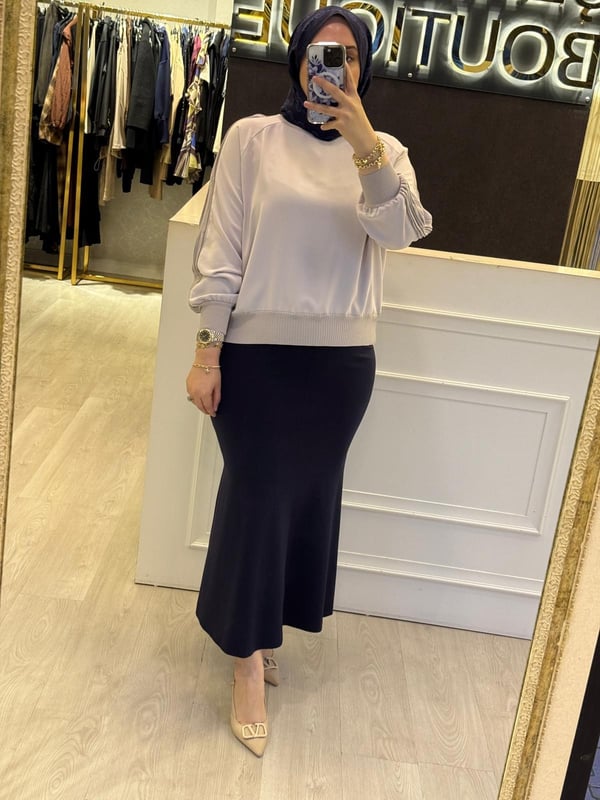 GHİSA Şifon Mix Merserize Tasarım Tunik