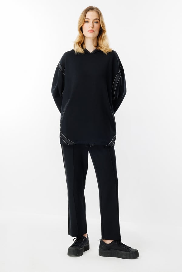 GHİSA Taş Detaylı Sweatshirt Pantolon Takım