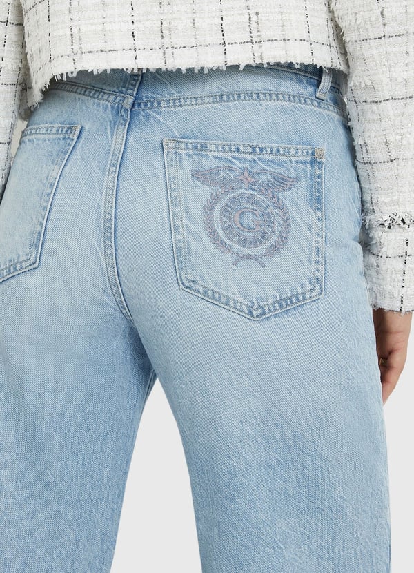 GUESS Normal bel bol paça jean pantolon