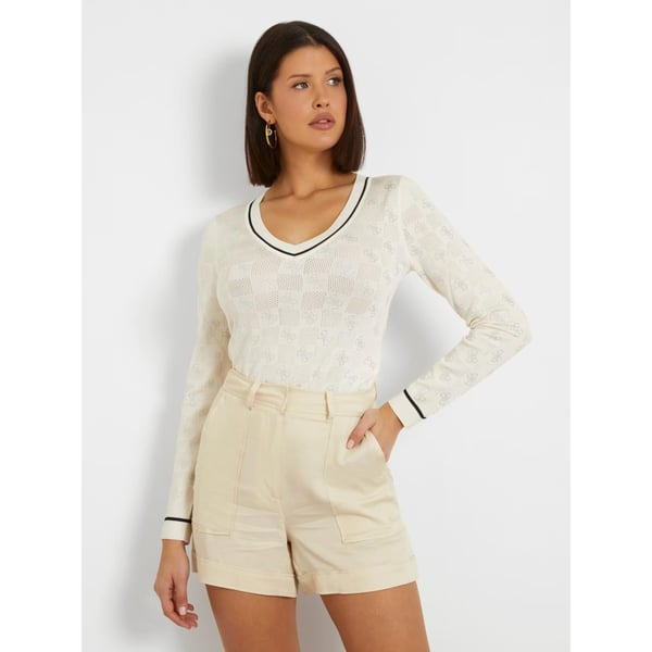 GUESS rosie uzun kollu örgü üst SWEATER