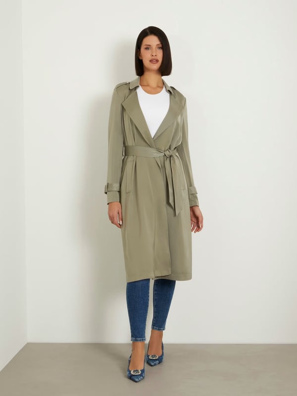 GUESS Saten klasik trençkot