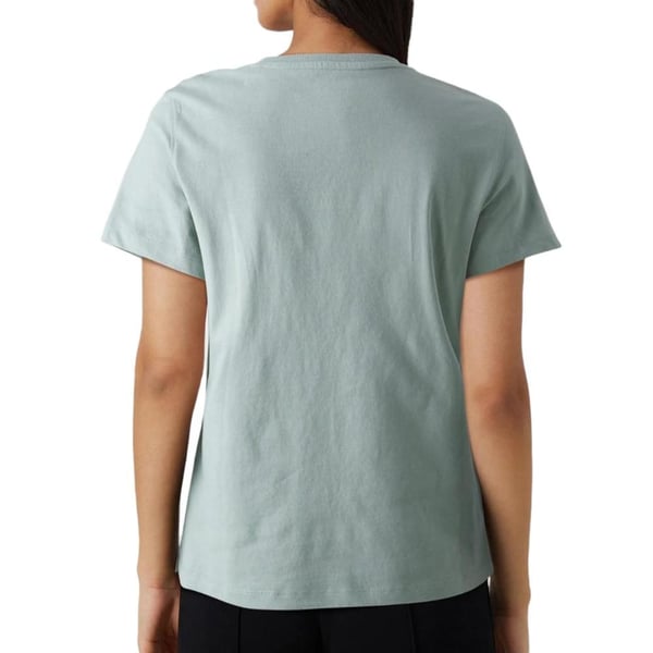 GUESS Sequins Biiklet Yaka önü pul amblem Tshirt