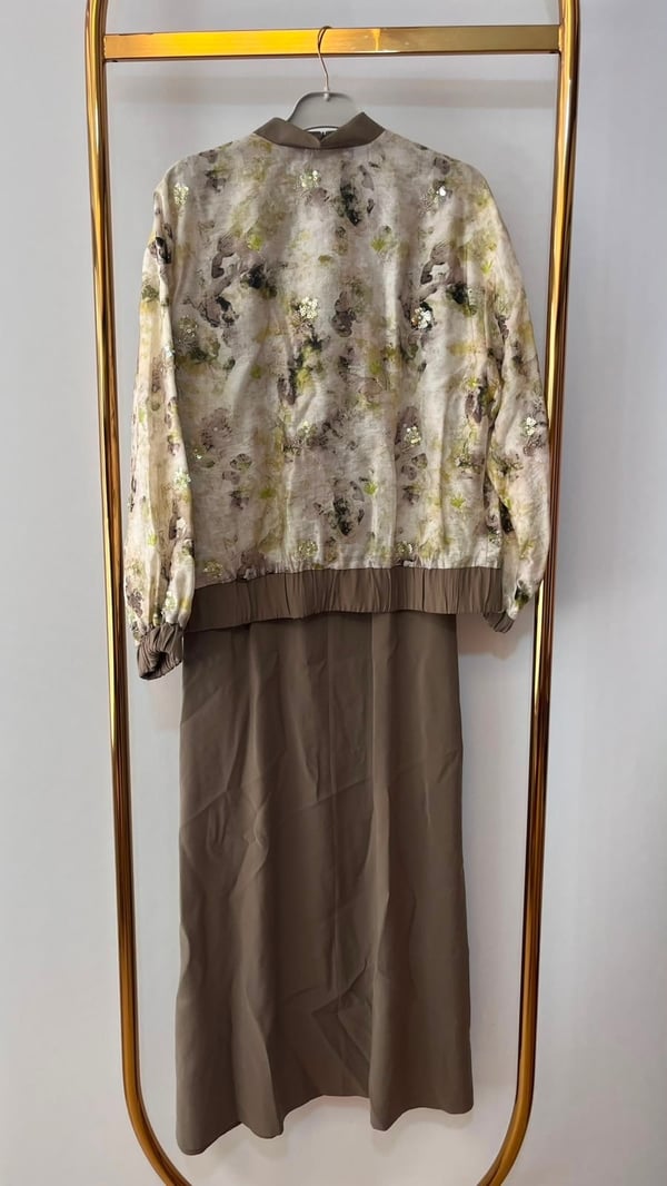 JENNE Batik Desenli Bomber Elbiseli Takım