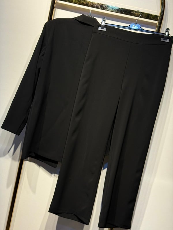 LİSA EXCLUSİVE Lanvin Pırlanta İşleme Detaylı Kruvaze Ceket Pantolon Takım