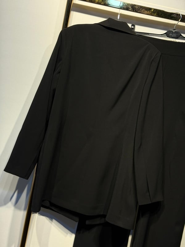 LİSA EXCLUSİVE Lanvin Pırlanta İşleme Detaylı Kruvaze Ceket Pantolon Takım