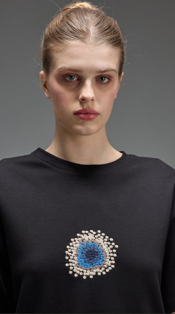 LİSA EXCLUSİVE Parlak Detay Basic Tshirt