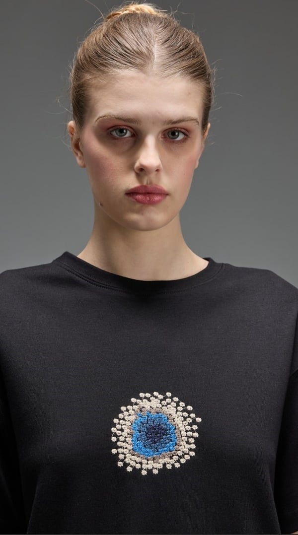LİSA EXCLUSİVE Parlak Detay Basic Tshirt