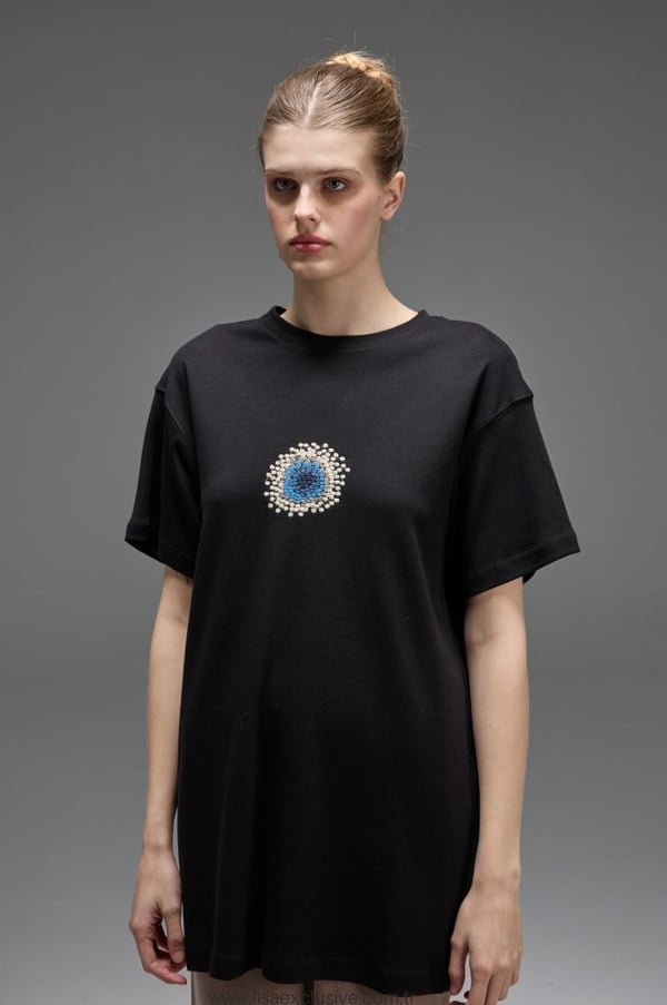 LİSA EXCLUSİVE Parlak Detay Basic Tshirt
