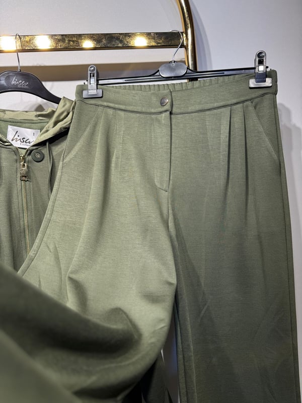 LİSA EXCLUSİVE Saten Mix Kapşonlu Sweat Rahat Pantolon Takım
