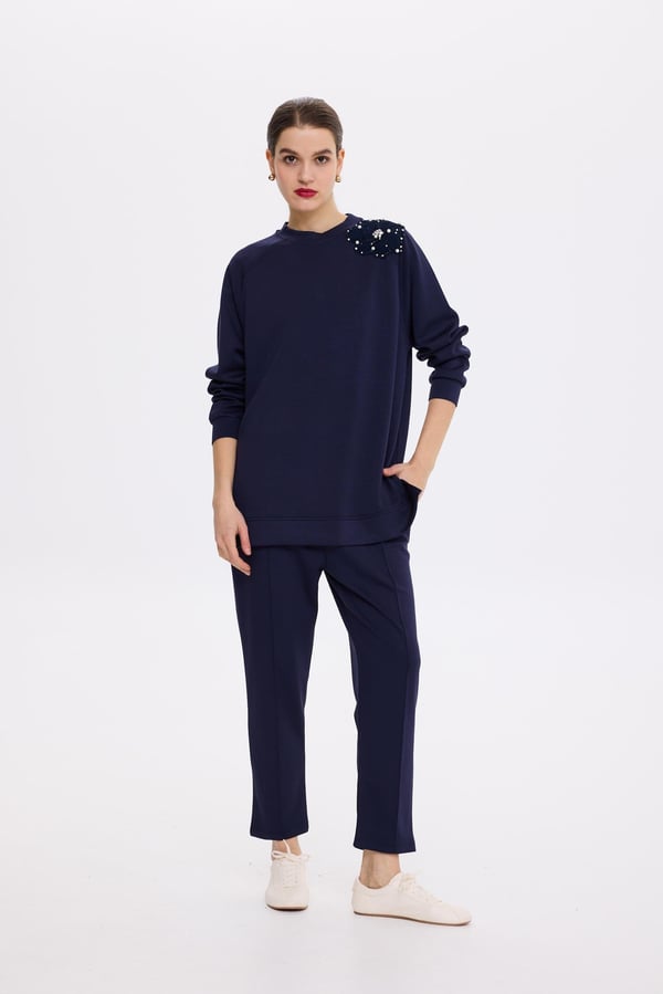 MİSSEMRAMİSS Aksesuarlı Comfort Sweatshirt