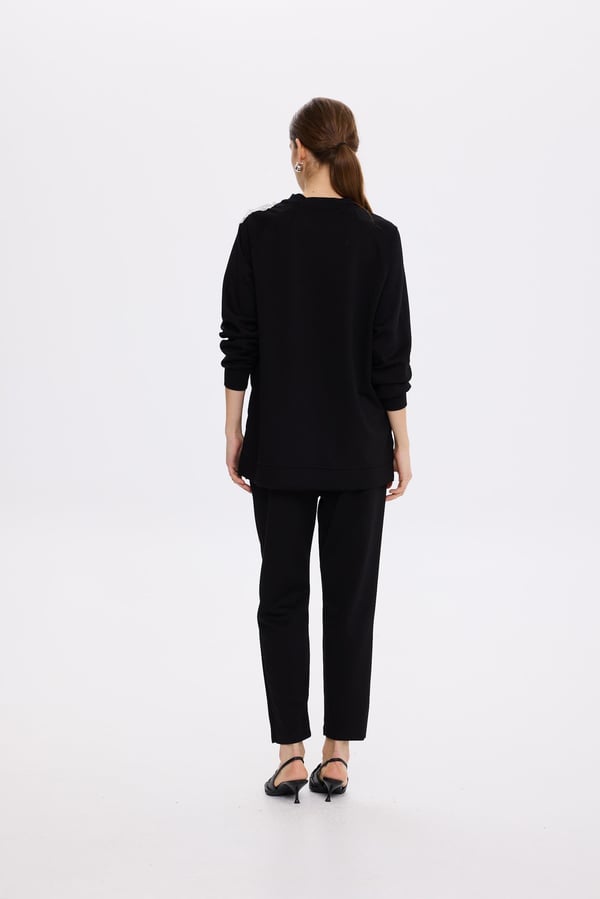 MİSSEMRAMİSS Aksesuarlı Comfort Sweatshirt