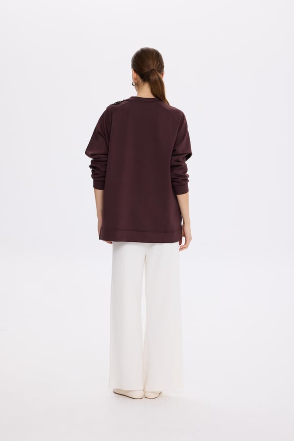 MİSSEMRAMİSS Aksesuarlı Comfort Sweatshirt