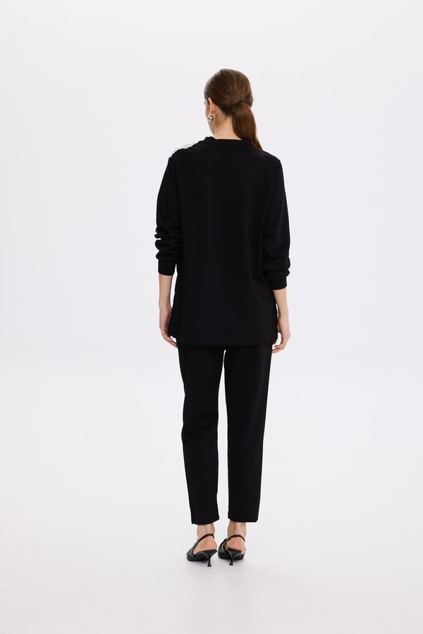 MİSSEMRAMİSS Aksesuarlı Comfort Sweatshirt