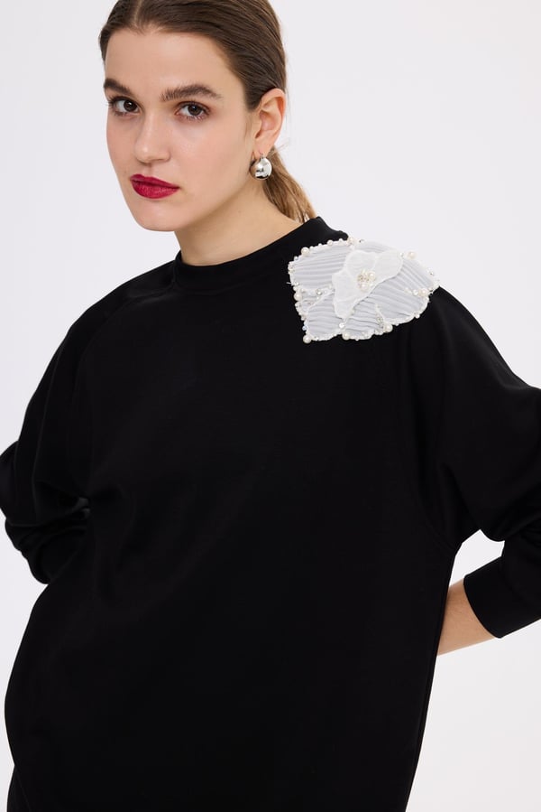MİSSEMRAMİSS Aksesuarlı Comfort Sweatshirt