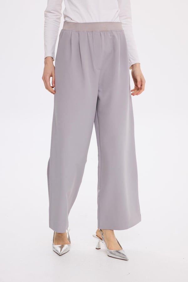 MİSSEMRAMİSS Bel Lastik Krep Pantolon