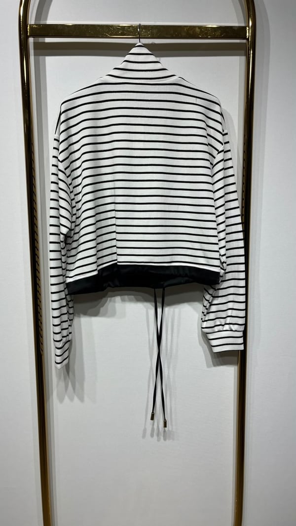 MİSSEMRAMİSS ÇİZGİLİ ZIP SWEATSHIRT