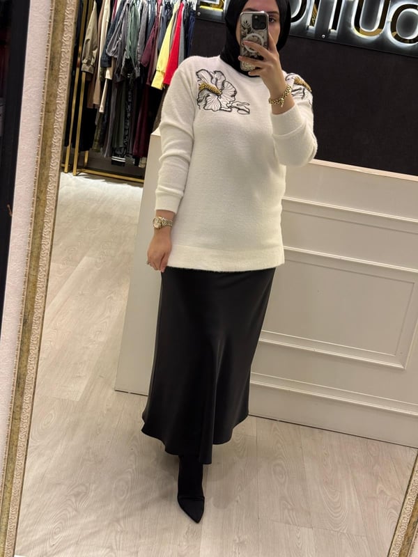 MİSSEMRAMİSS Florana Nakışlı Angora Tunik
