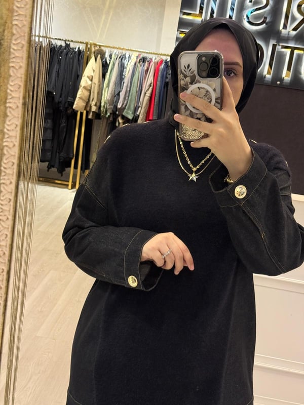 MİSSEMRAMİSS Kot Garni Angora Tunik