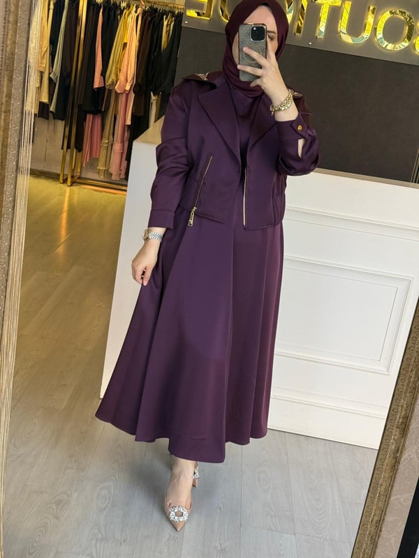 MISSEMRAMISS LAYER İÇ ELBİSE CEKET TAKIM