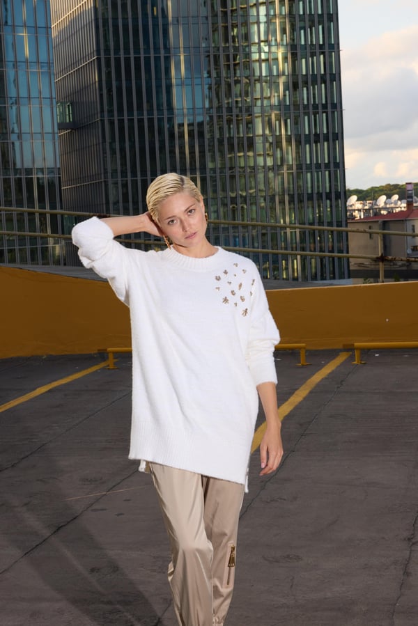 MİSSEMRAMİSS Maglione Angora Kazak