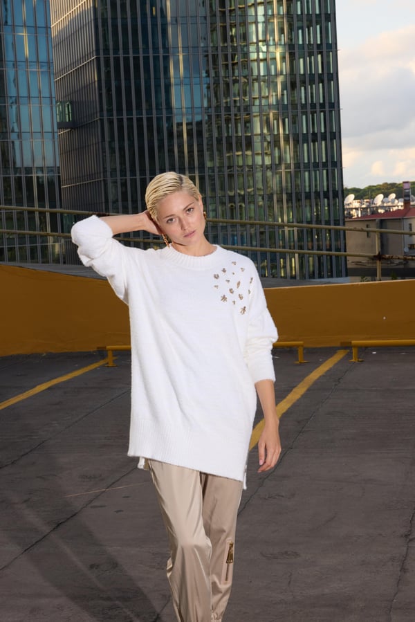 MİSSEMRAMİSS Maglione Angora Kazak