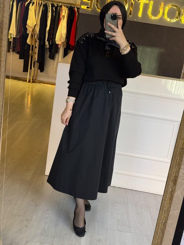 MISSEMRAMISS MODAL İŞLEMELİ SWEATSHİRT