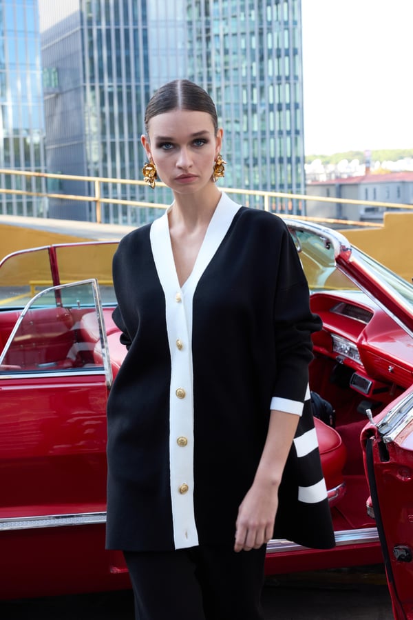 MİSSEMRAMİSS Modello Çizgili Triko Hırka