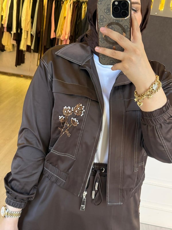 MISSEMRAMISS NORA NAKIŞLI CEKET ETEK TAKIM