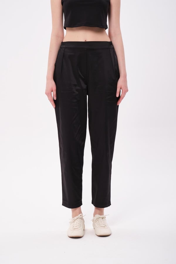MİSSEMRAMİSS Saten Pile Pantolon