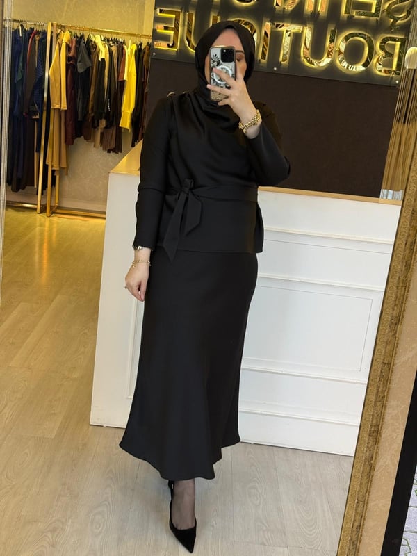 MİSSEMRAMİSS Satin Grace Etekli Takım