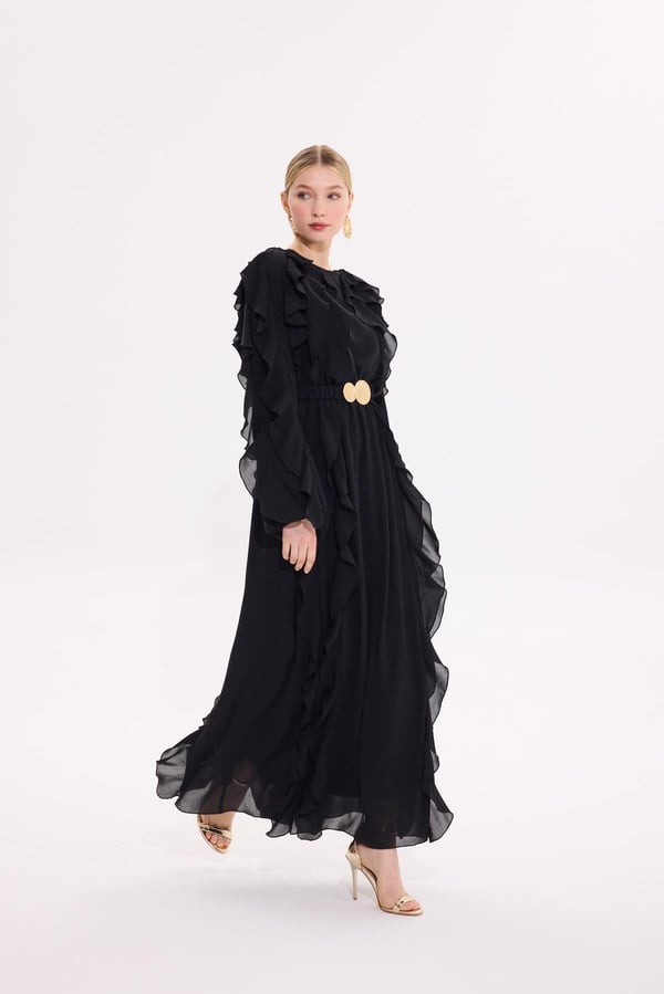 MİSSEMRAMİSS Special Ruffle Hediyeli Elbise