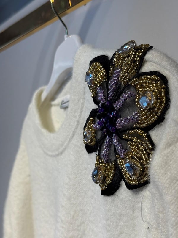 MİSSEMRAMİSS Violette Fleur Angora Kazak