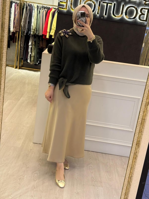 MİSSEMRAMİSS Violette Fleur Angora Kazak