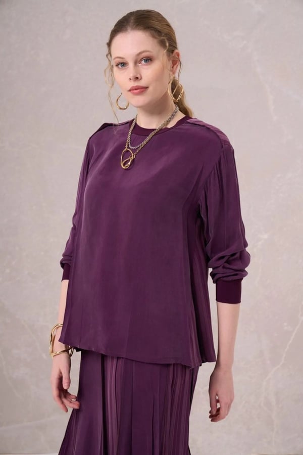 MİSSWHENCE 35004 CUPRO İPEK TUNİK