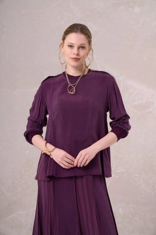 MİSSWHENCE 35004 CUPRO İPEK TUNİK