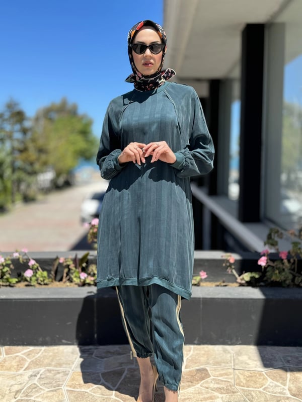 MİSSWHENCE 35010 REGLAN KOLLU CUPRO İPEK TUNİK