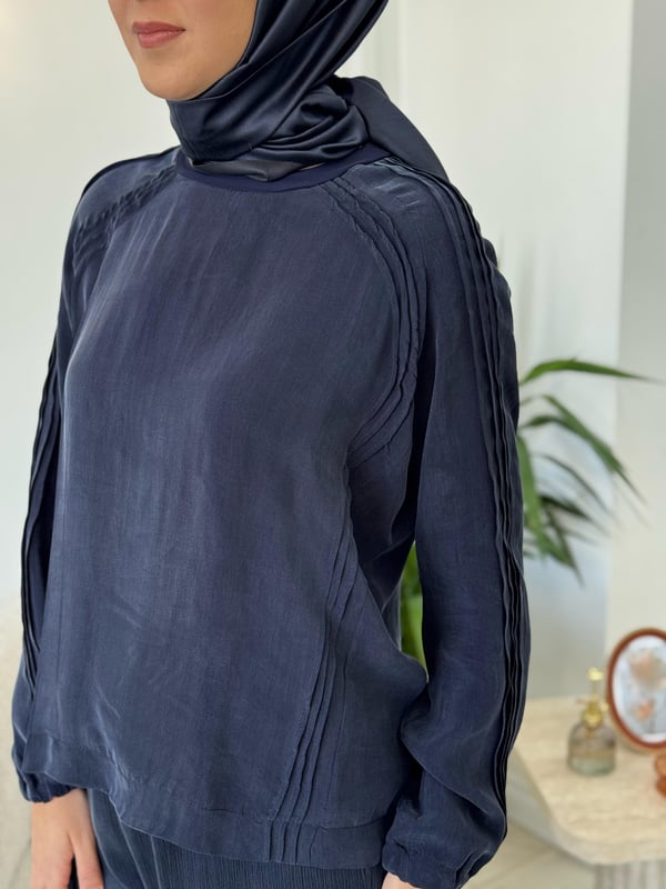 MİSSWHENCE 37004 Detaylı İpek Tunik