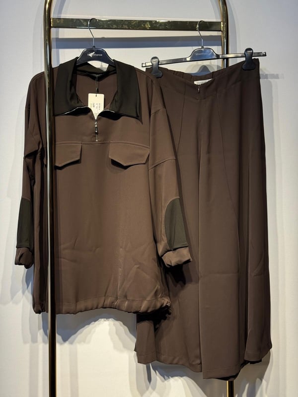 MİSSWHENCE 38008 Yakalı Tunik Pantolon Takım