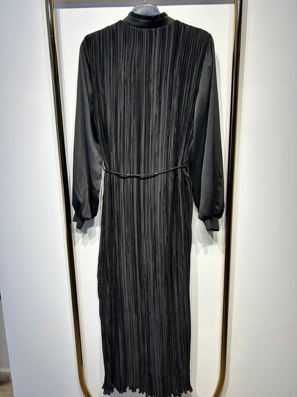 MY8 DESİGN 5214 DRESS Büzgülü Parlak Kemerli Elbise
