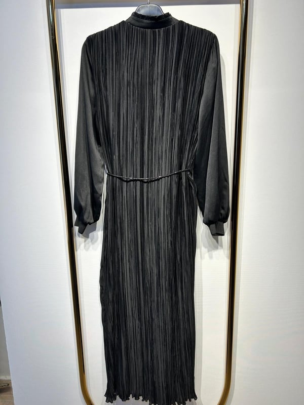 MY8 DESİGN 5214 DRESS Büzgülü Parlak Kemerli Elbise