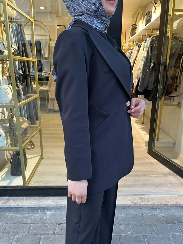 NUSS Gold Düğmeli Ceket Pantolon Takım