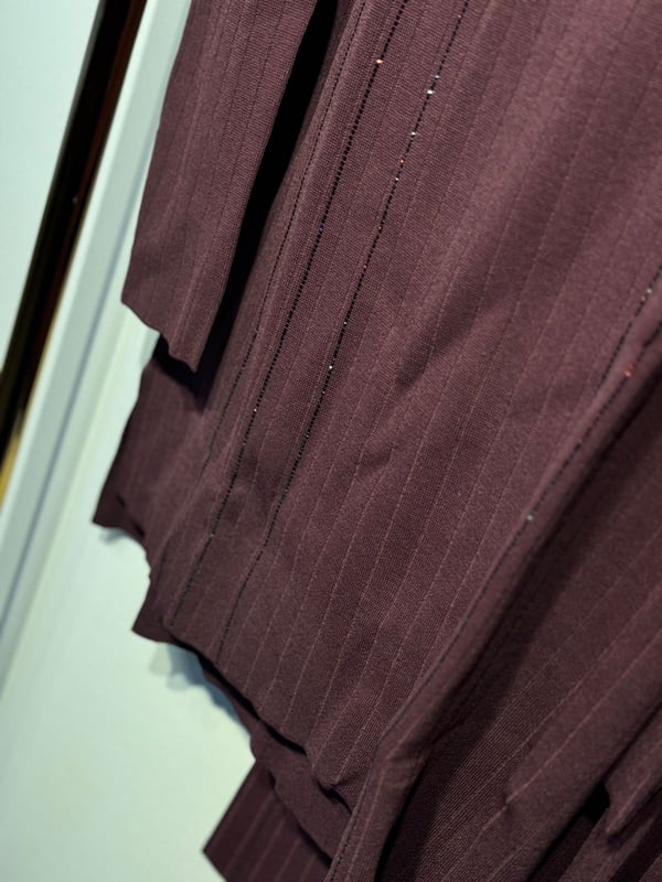 NUSS Merserize Taş İşlemeli Tunik Pantolon Takım