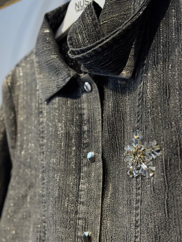NUSS Parla İplik Geçişli Denim Kap