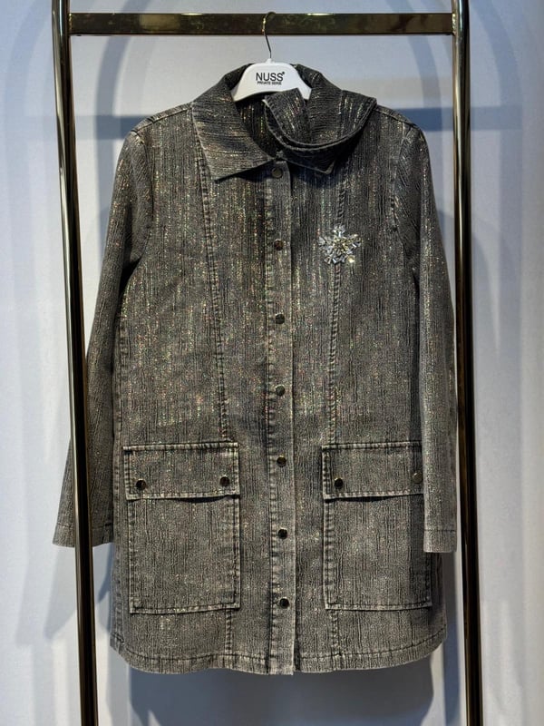 NUSS Parla İplik Geçişli Denim Kap