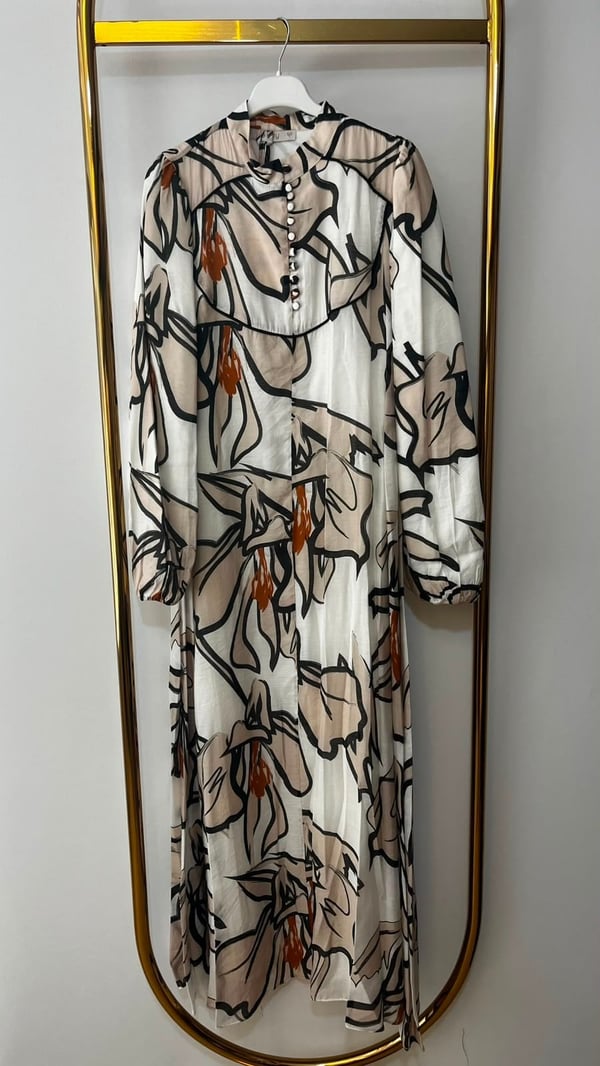 PEARLY Vual Desenli Elbise