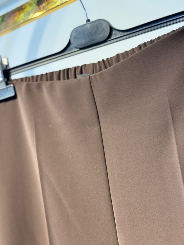 SENTEZ Arkası Lastikli Yeni Kısa Geniş Paça Pantolon
