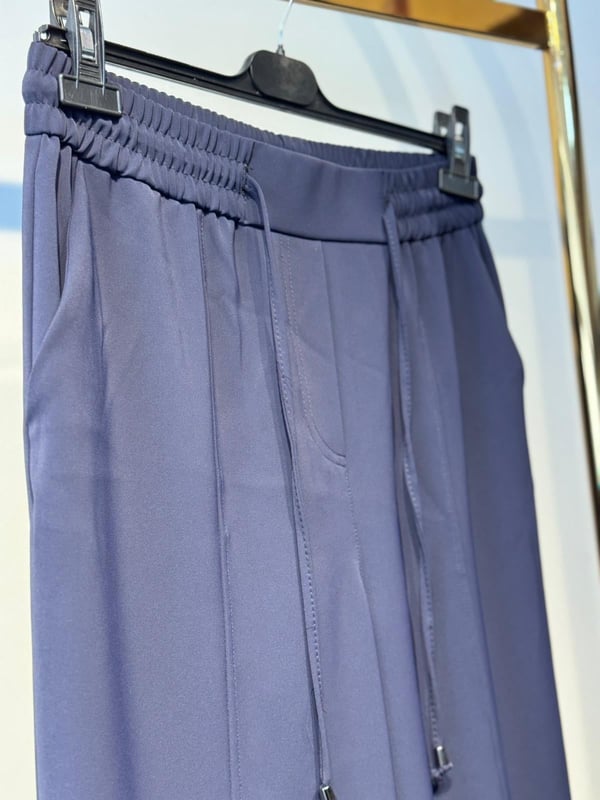 SENTEZ Elegance Beli Lastikli Dar Paça Pantolon