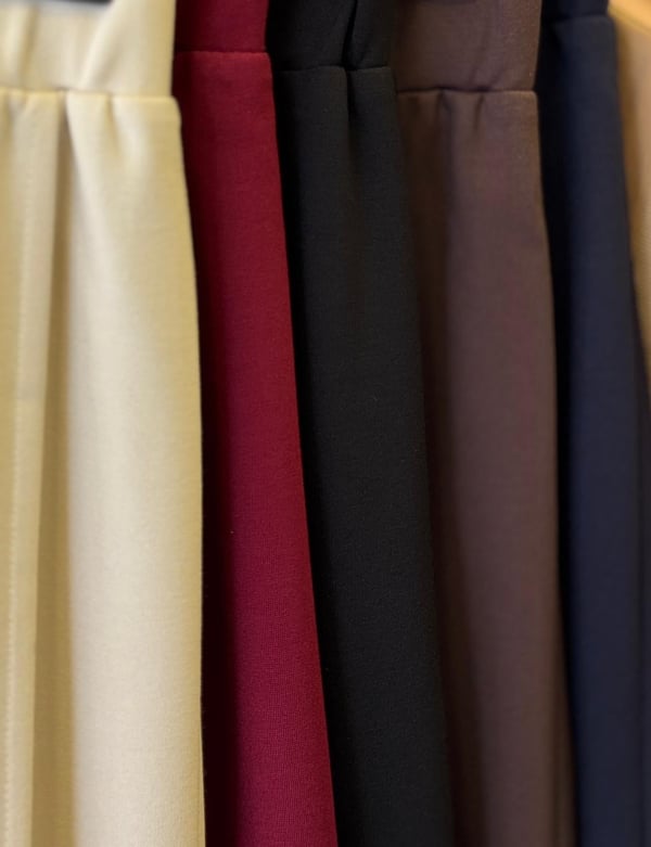 SENTEZ Liora Geniş Paça Örme Pantolon